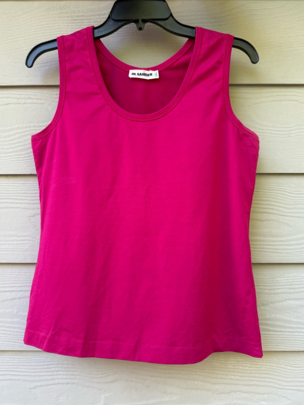 Jil Sander Fuchsia Scoop Neck Tank Top